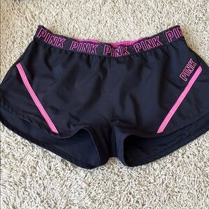 Victoria's Secret PINK Black and Pink Shorts